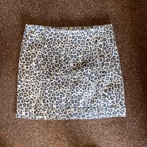 Cheetah Print Mini Skirt